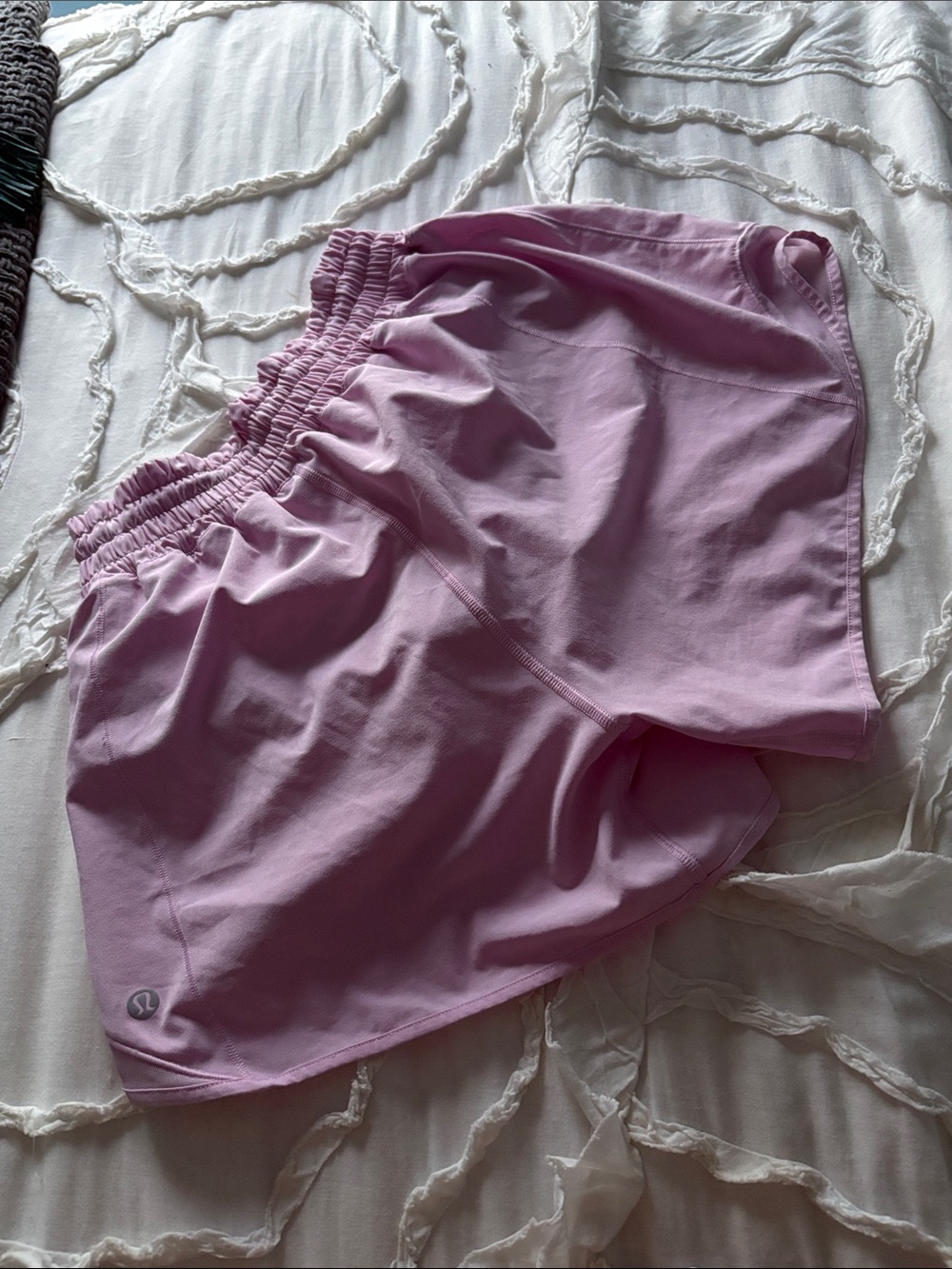 lululemon athletica Lilac Elastic-Waist Athletic Shorts